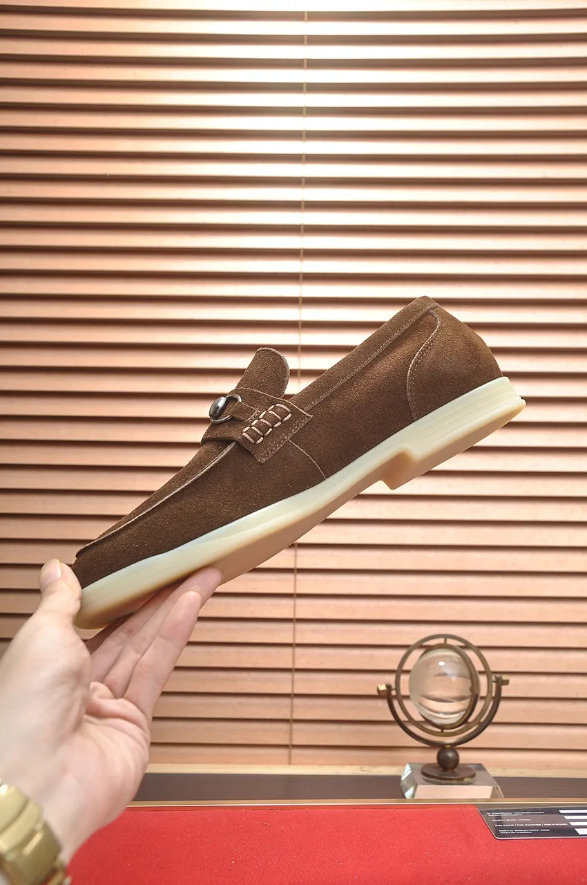 Men's shoes 💰440💶【GUCCI】 (High-end Niuli) New 🍀Gucci* - top version Gucci classic casual leather shoes! It is made of imported original cowhide and has a comfortable first layer of cowhide lining! Original wear-resistant rubber outsole! High quality products! Code number 38-44!